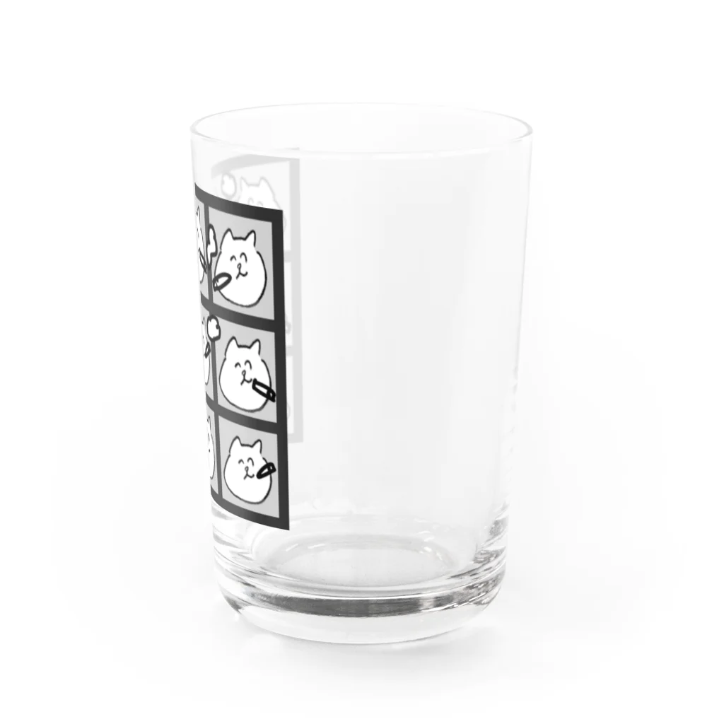 osaraba_chameropiの喫煙くまちゃん愛好会 Water Glass :right