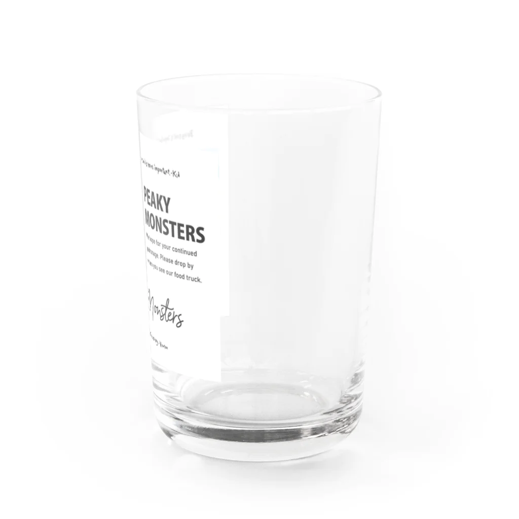 ピーキーモンスターズ【PeakyMonsters】ピキモングッズ公式ショップの青空トーク(グラス)ピキモンキッチンカーシリーズ Water Glass :right