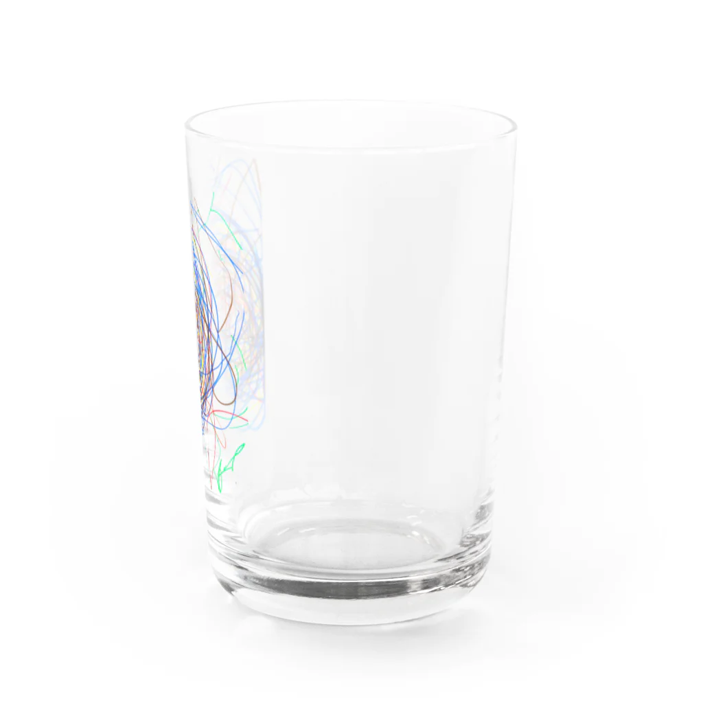 runの息子の絵 Water Glass :right