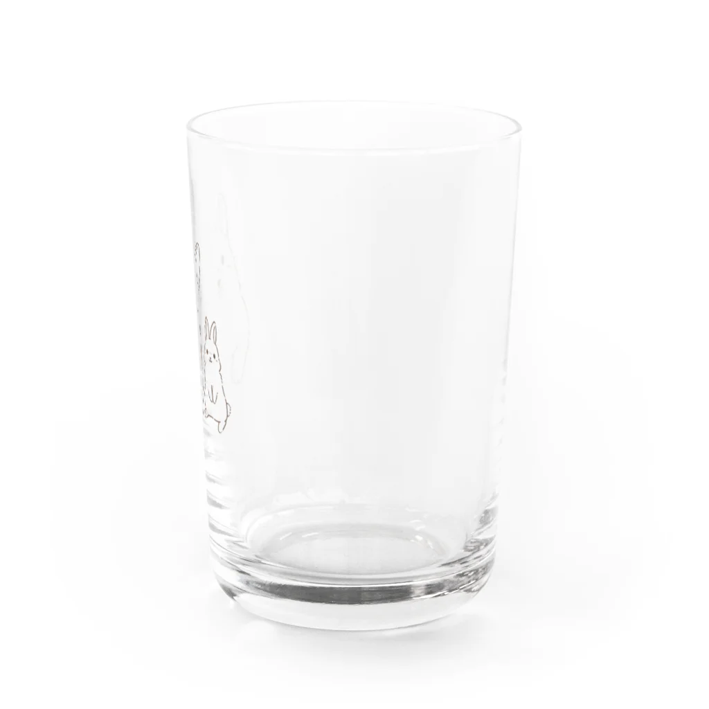ひよこもちのコーギーとうさぎ Water Glass :right