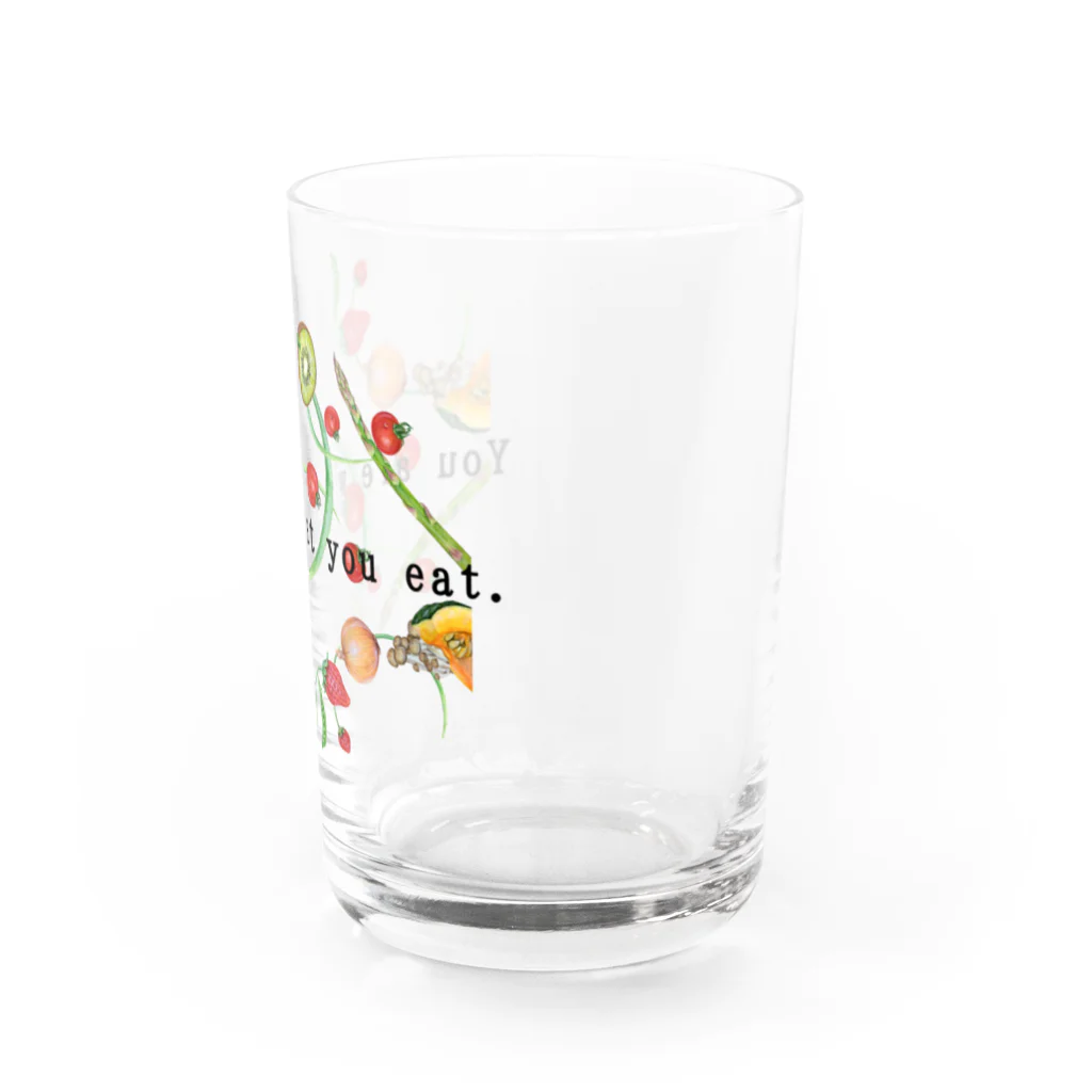 idumi-artのYou are what you eat. Water Glass :right