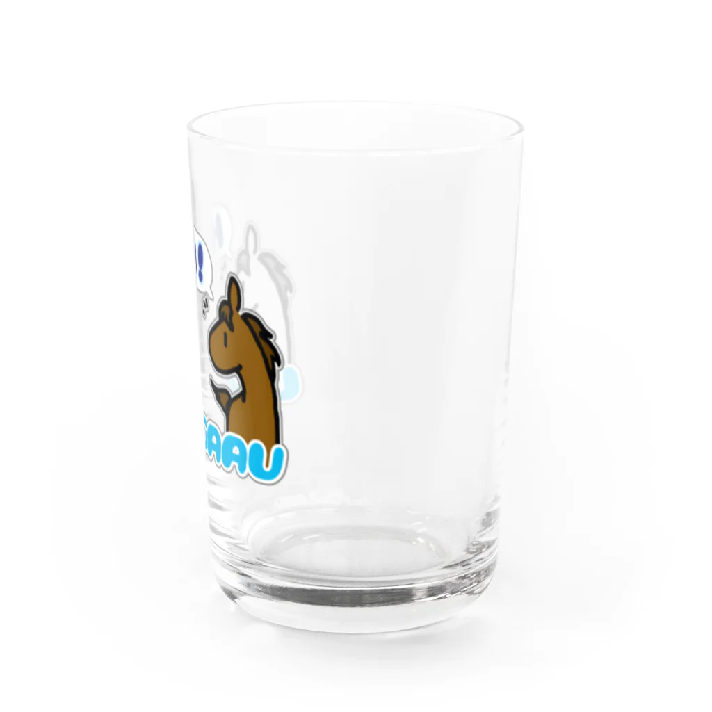 萩之助のゆるふわ馬牧場の馬が合う Water Glass :right