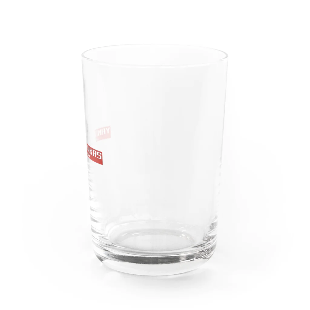 矢野靴店の矢野靴店英語版BOXロゴ Water Glass :right