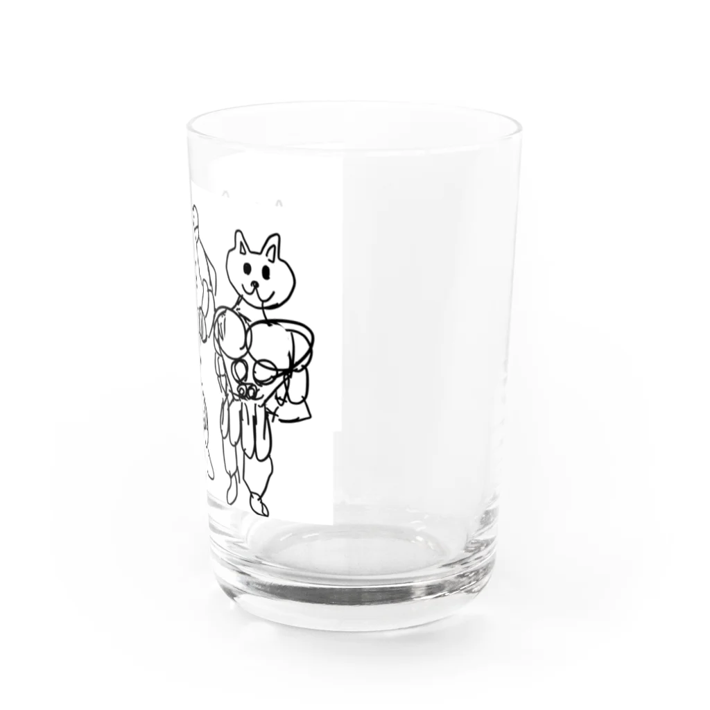 seichaaanのマッスル猫 Water Glass :right