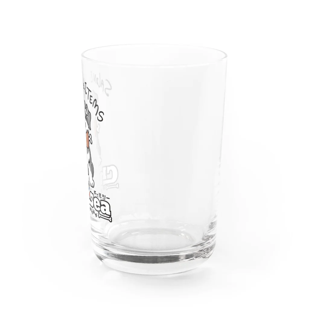 チェルシーのChelsea ロゴ シュナVer. Water Glass :right