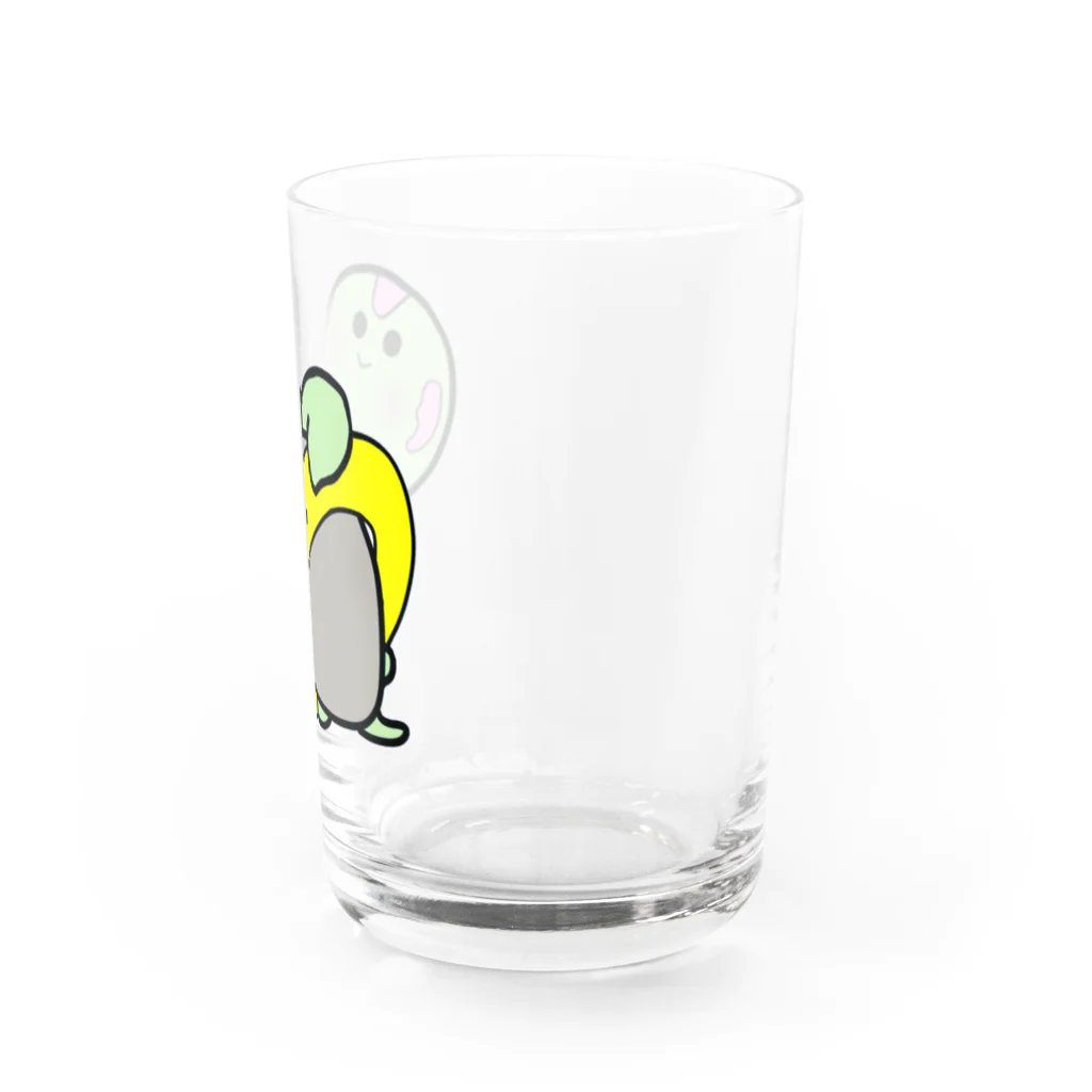 かめんちゅ(亀人)のウミアカちゃんラインスタンプ販売記念商品 Water Glass :right