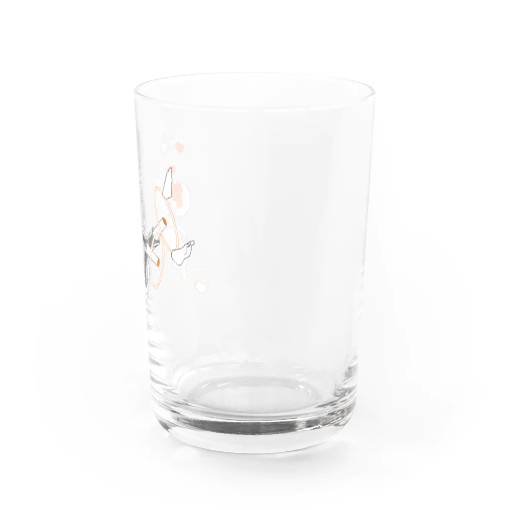 天麩羅御結びのオレンジ_グラス Water Glass :right