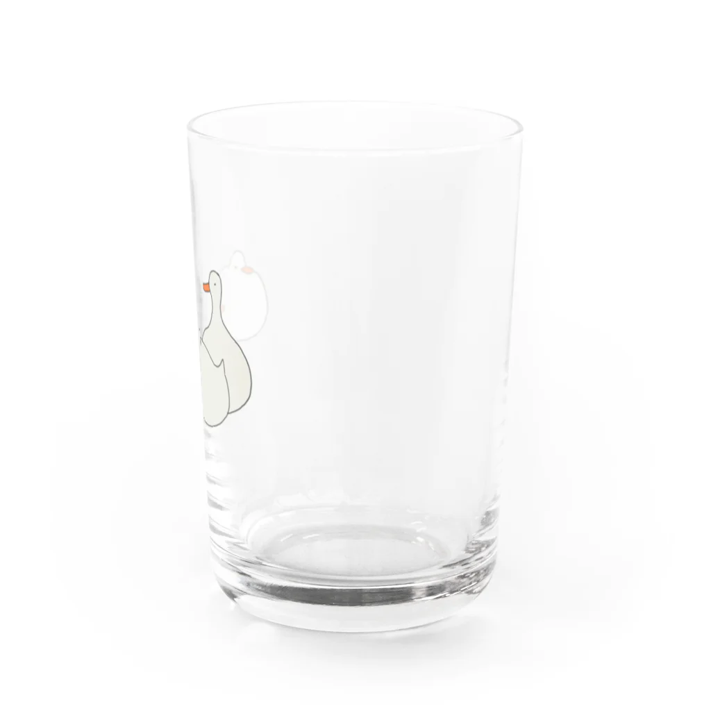 みにゆん　ねこのThree little ducks. Water Glass :right