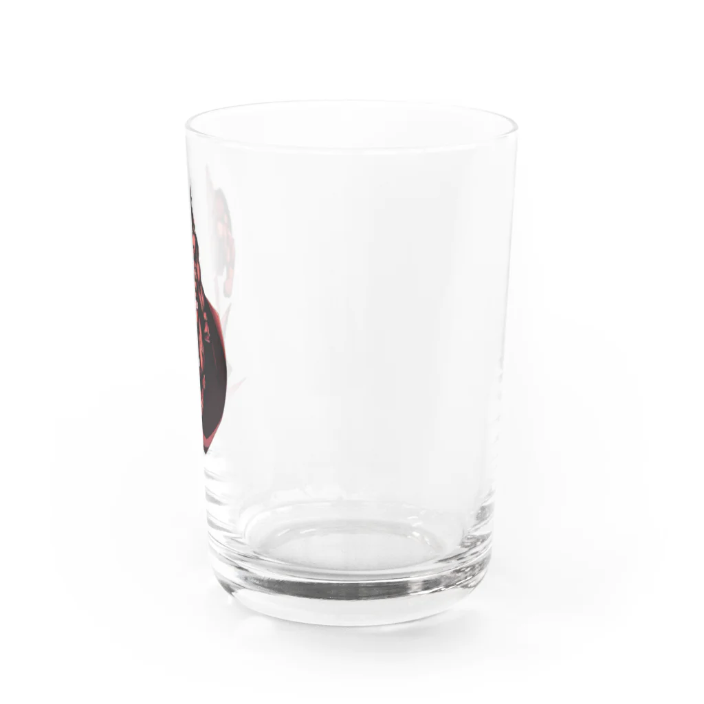 TKMのムテキマン(ロゴ無し) Water Glass :right