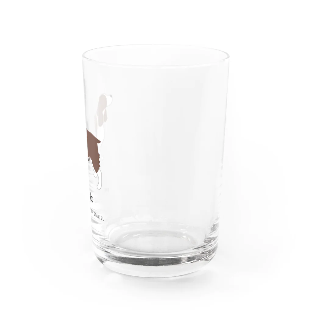 meongmeong（モンモン）の【名入れ】イングリッシュスプリンガースパニエル Water Glass :right