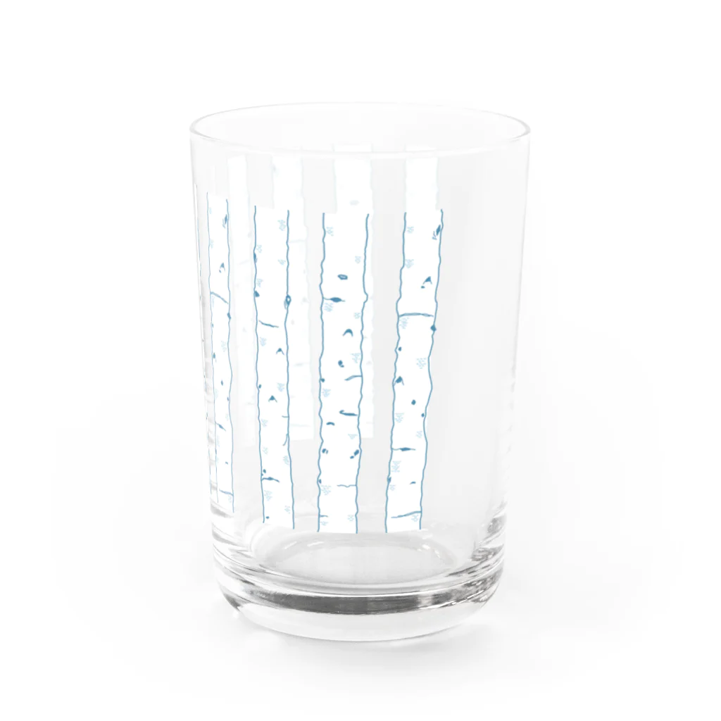 white white whiteの白樺 Water Glass :right