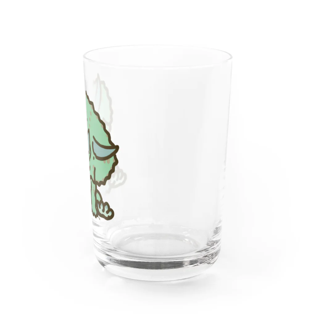 segasworksのトリケラちゃん（お座り）首傾げ Water Glass :right