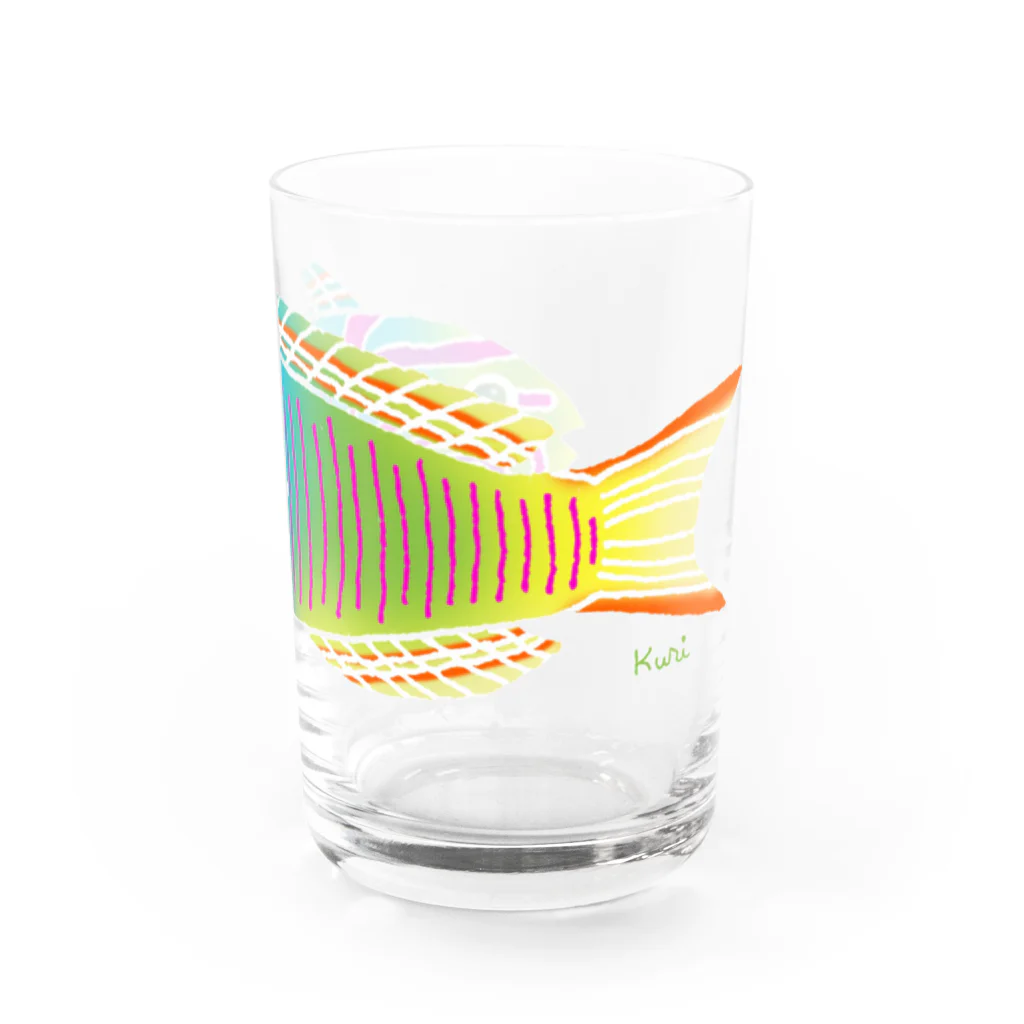 栗坊屋のヤマブキベラ Water Glass :right