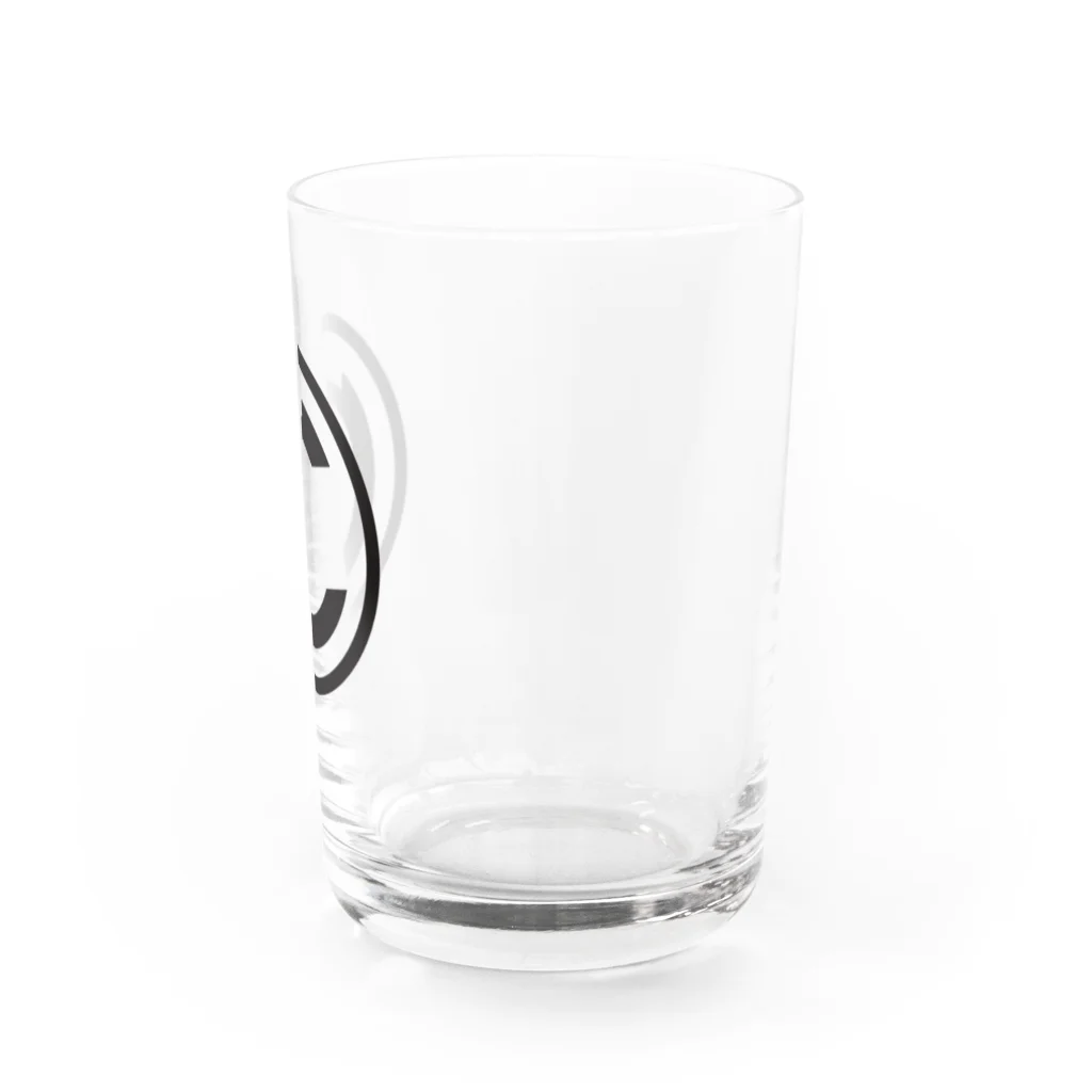 クリーンパンサーのグッズショップのクリーンパンサー｜ロゴ(黒) Water Glass :right