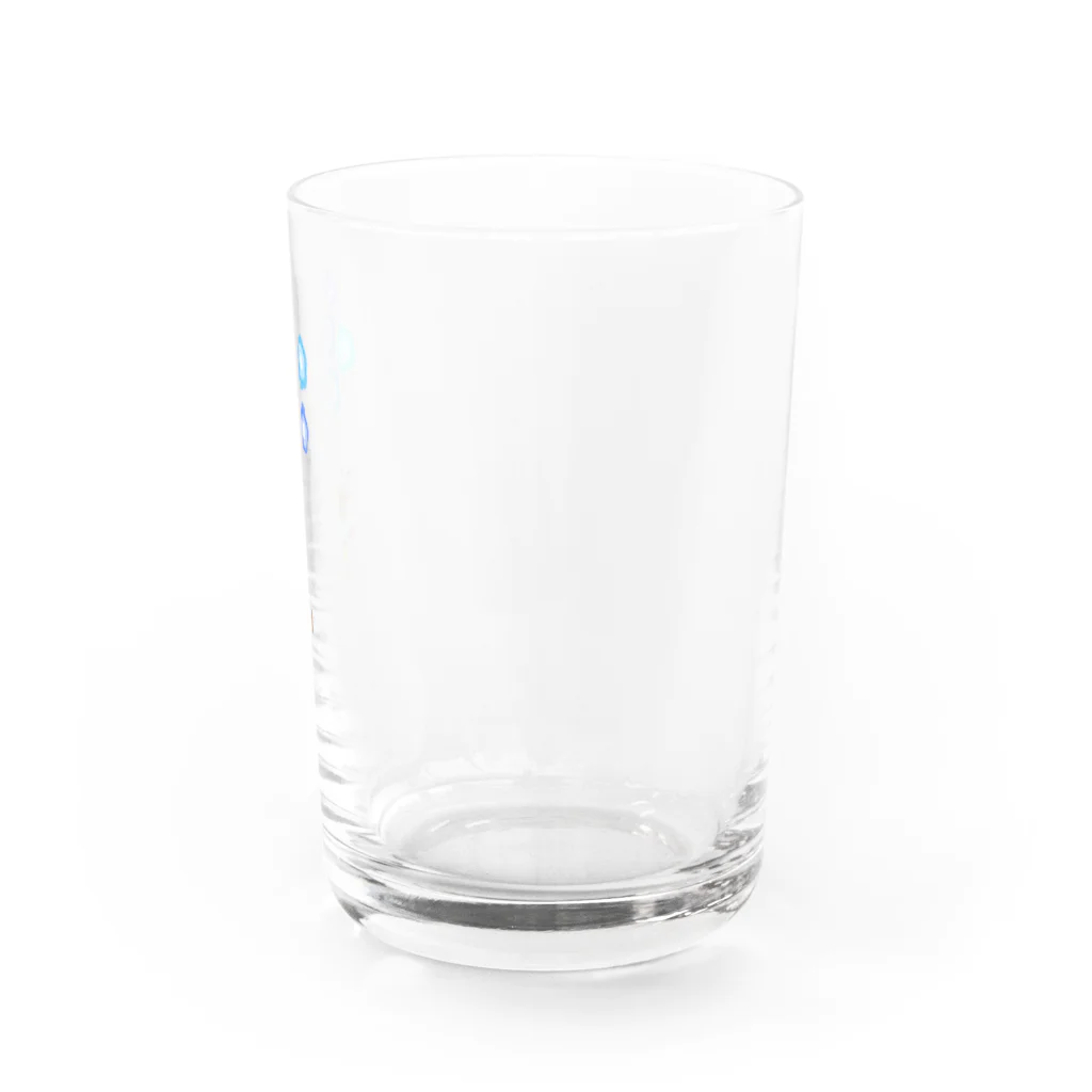 pochiの熊の冒険 Water Glass :right