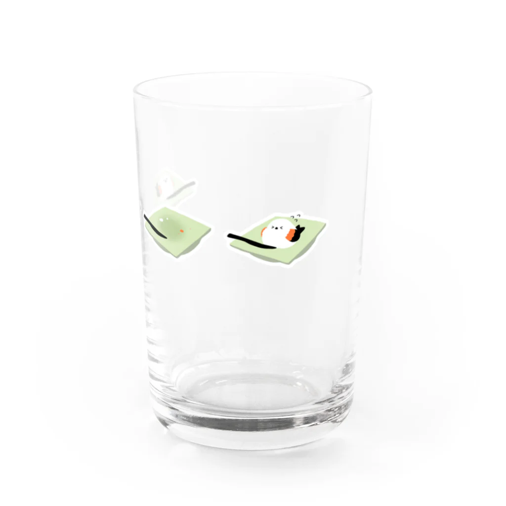 ぺけまるしょっぷの練切シマエナガグッズ Water Glass :right