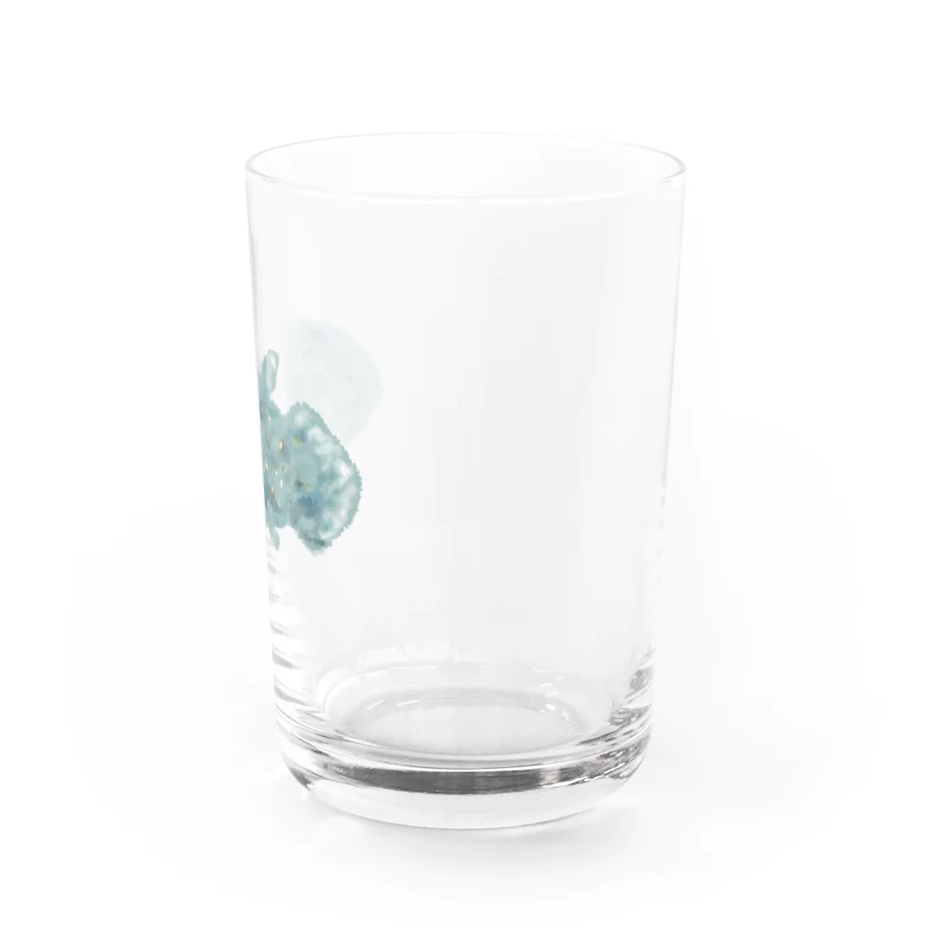 design_yanagiyaの水彩シーラカンス Water Glass :right