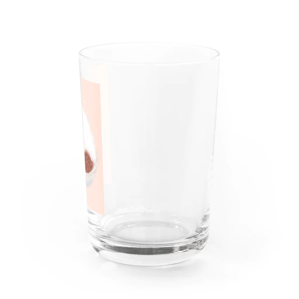 ゆきの絵です。の沖縄名物　ぜんざい Water Glass :right