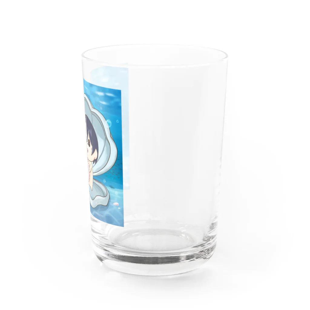 おるはぴしんかいぎょてんのおるはぴかいがら Water Glass :right