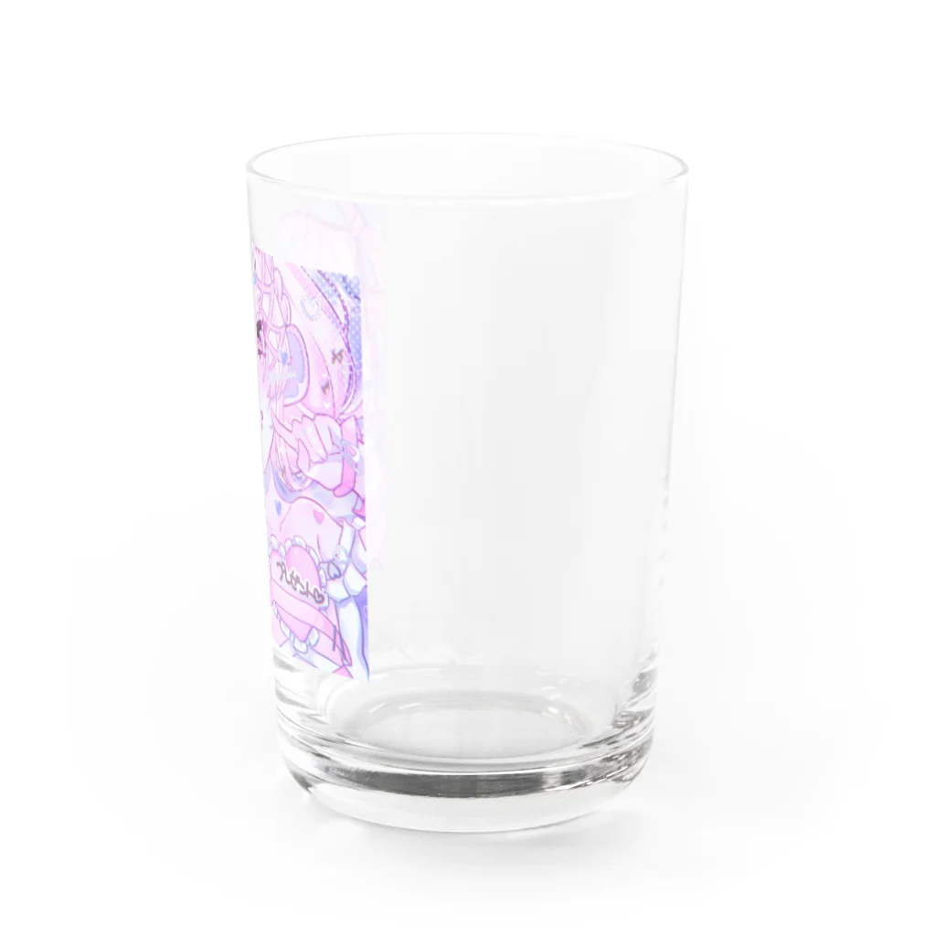 モマ@のバレンタインくん💗🍫 Water Glass :right