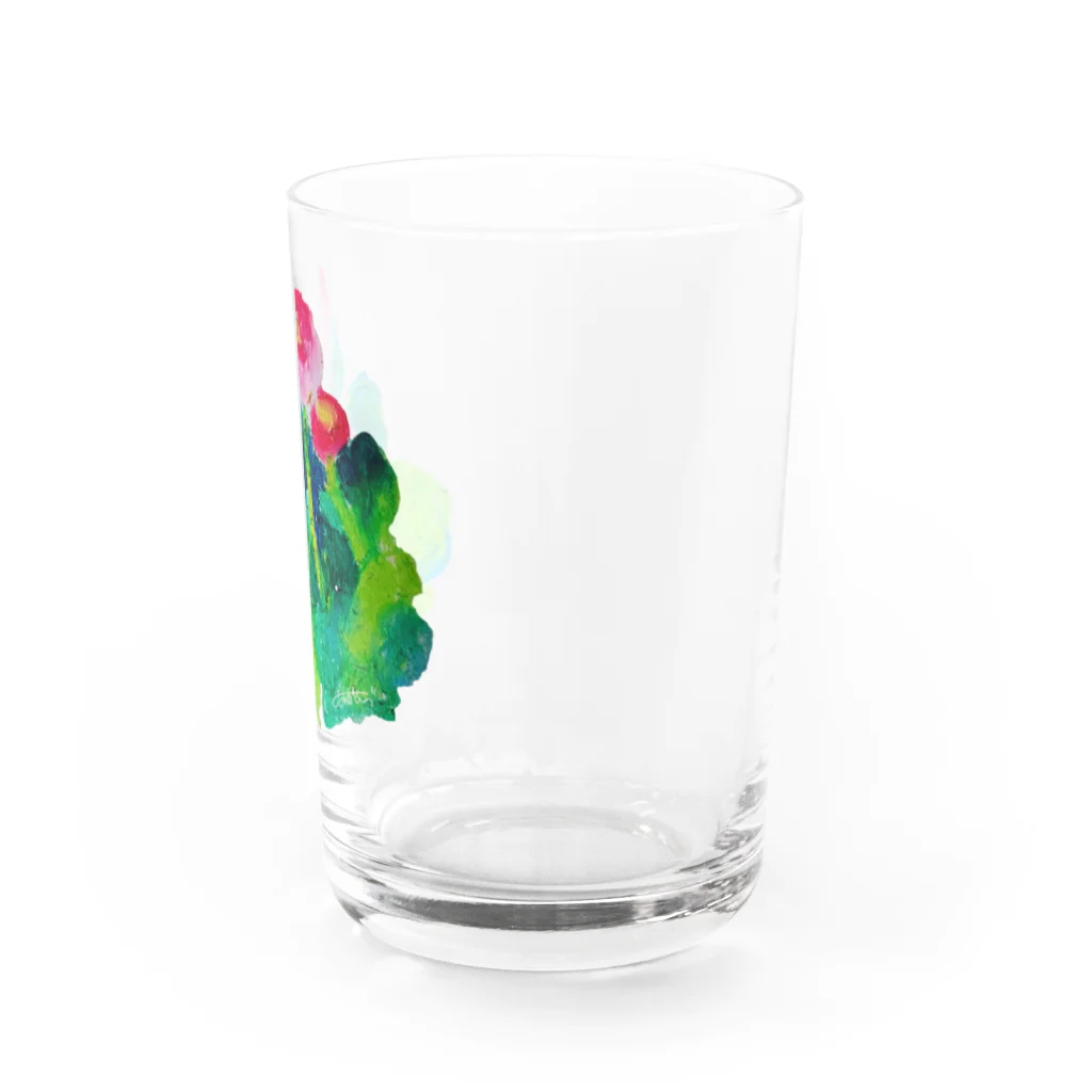 おおばさくらのgoods shopの春の花ドローイング Water Glass :right