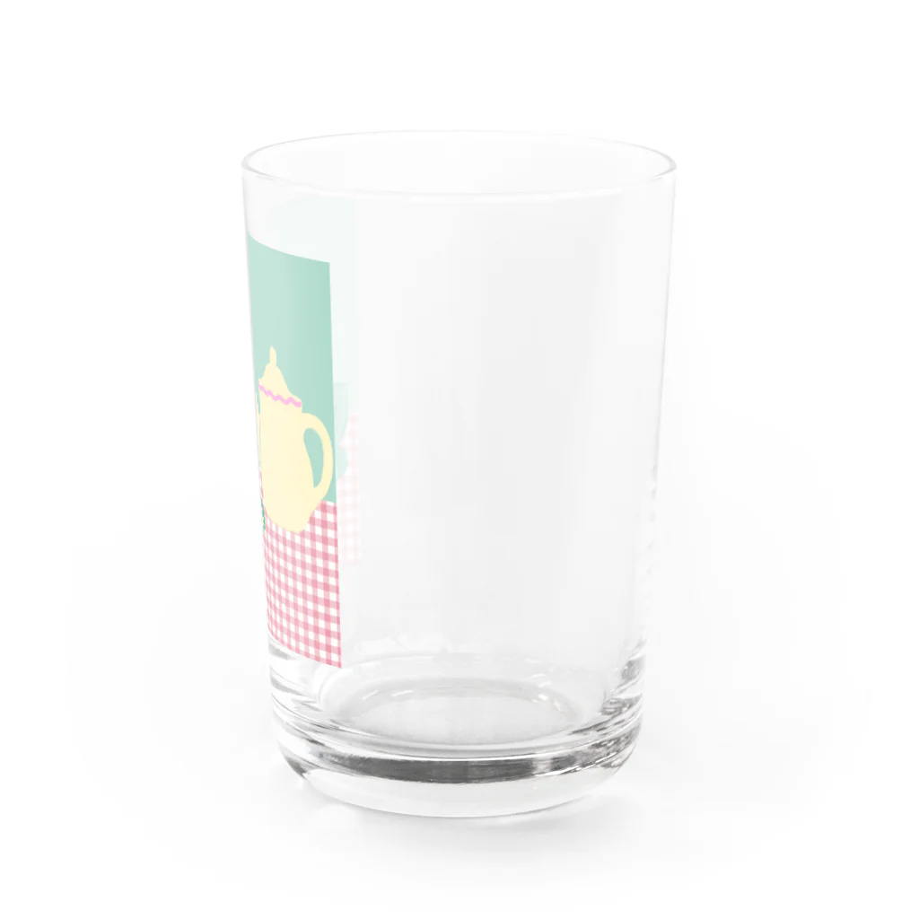 日々花々のチューリップxティーカップ Water Glass :right