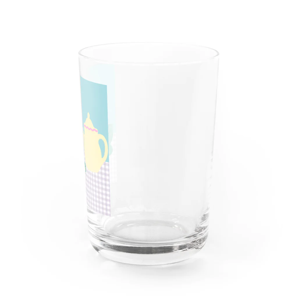 日々花々のチューリップ×ティーカップ Water Glass :right