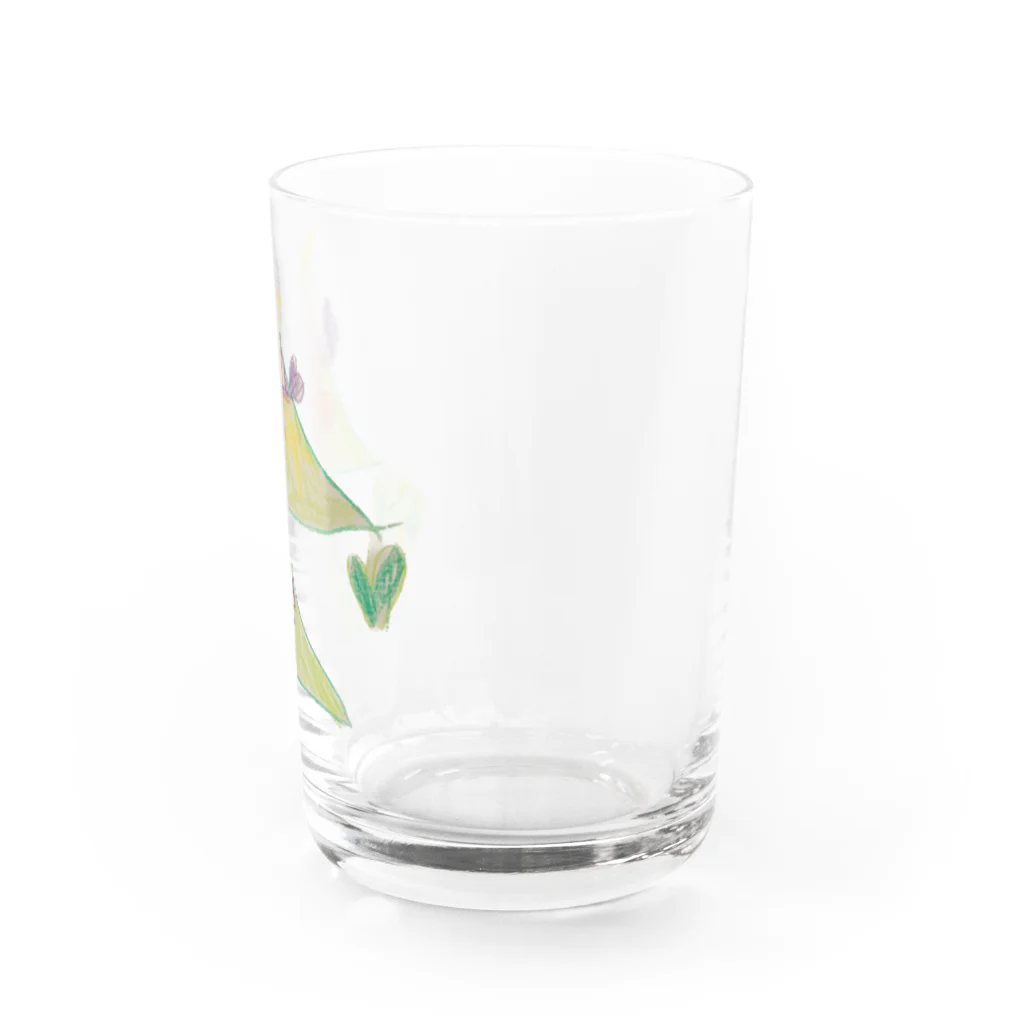 KidsArtの【子どもの絵】クリスマスツリー Water Glass :right