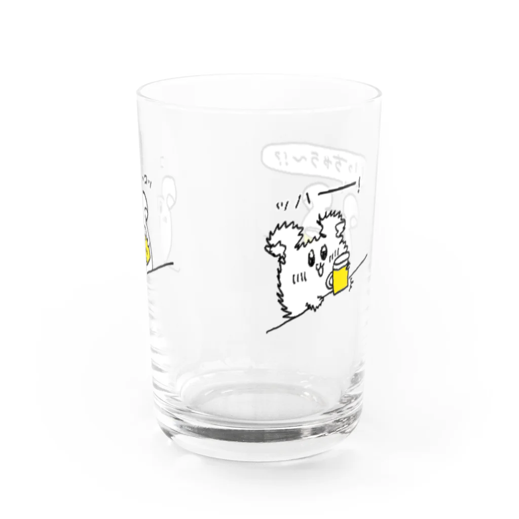 プリティーマカロンの酒カスなハムスター Water Glass :right