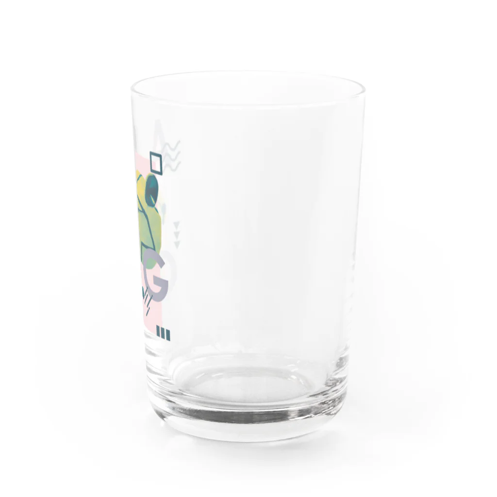 クリーンパンサーのグッズショップのクリーンパンサー5周年記念デザインです。 Water Glass :right