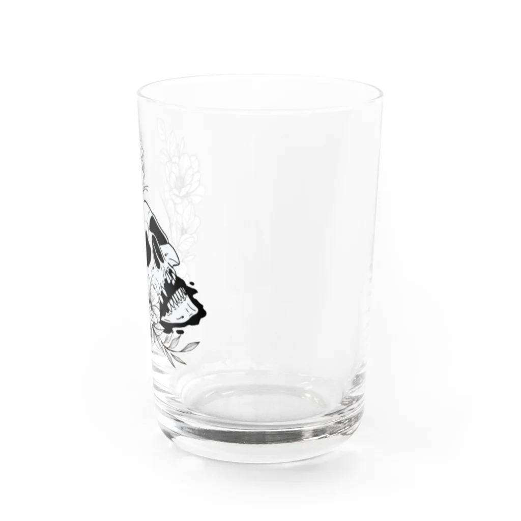 キッチンファラオのドクロフラワー Water Glass :right