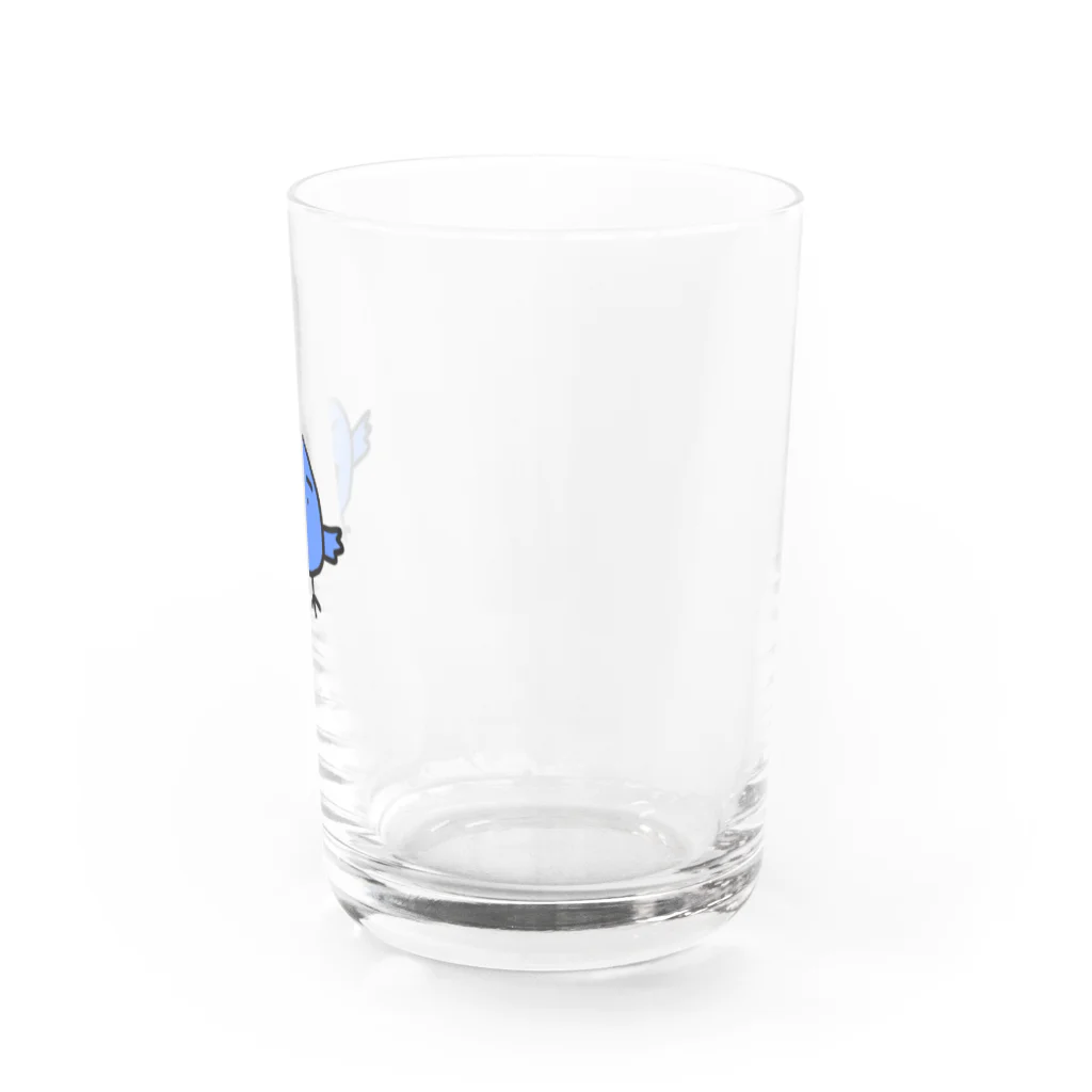 まあのあおいとり Water Glass :right