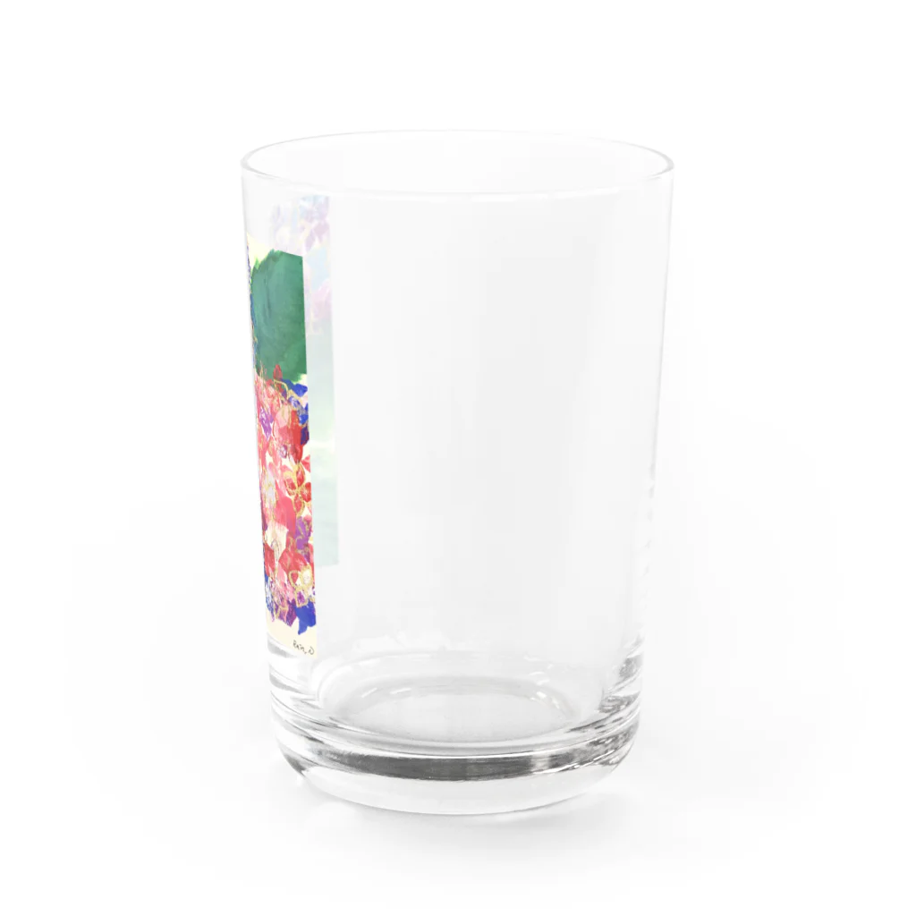 季節の庭園（ななみ紗名のショップ）の紫陽花のグッズ Water Glass :right