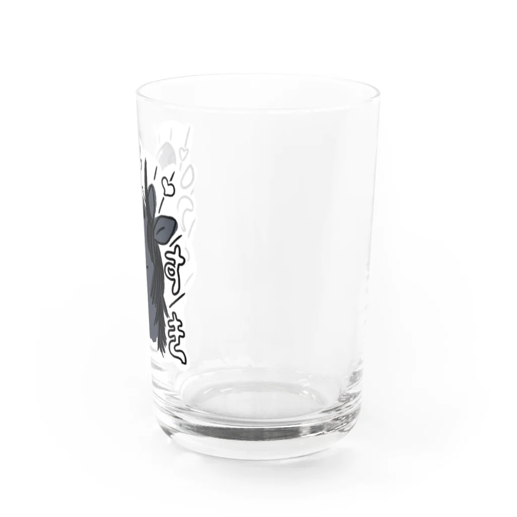 Pa-LessのUmasuki-青鹿毛ちゃん Water Glass :right