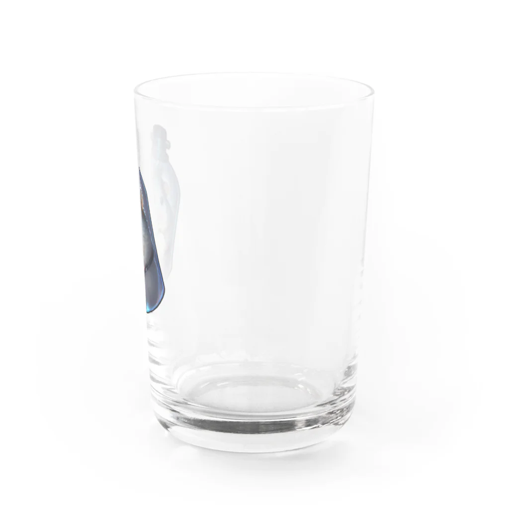 AI_Labの瓶入りハムスターのかわいいアート Water Glass :right