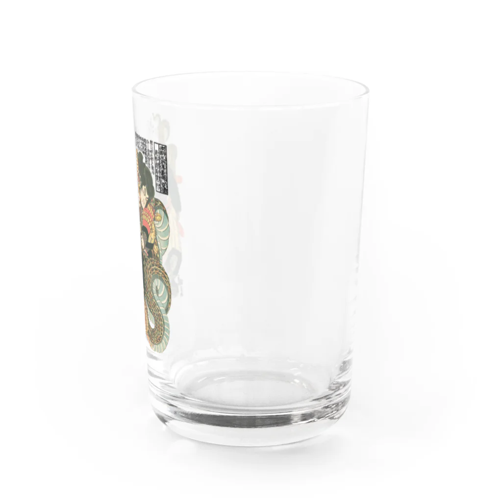 MUGEN ARTの自来也大蛇退治 歌川国芳　浮世絵 Water Glass :right