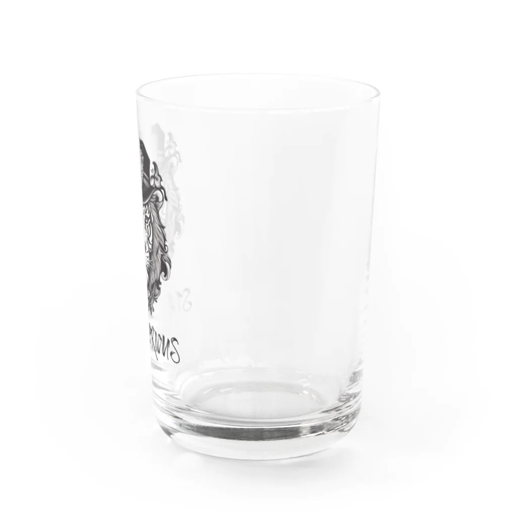 Vibrant Novaのstay curious Water Glass :right