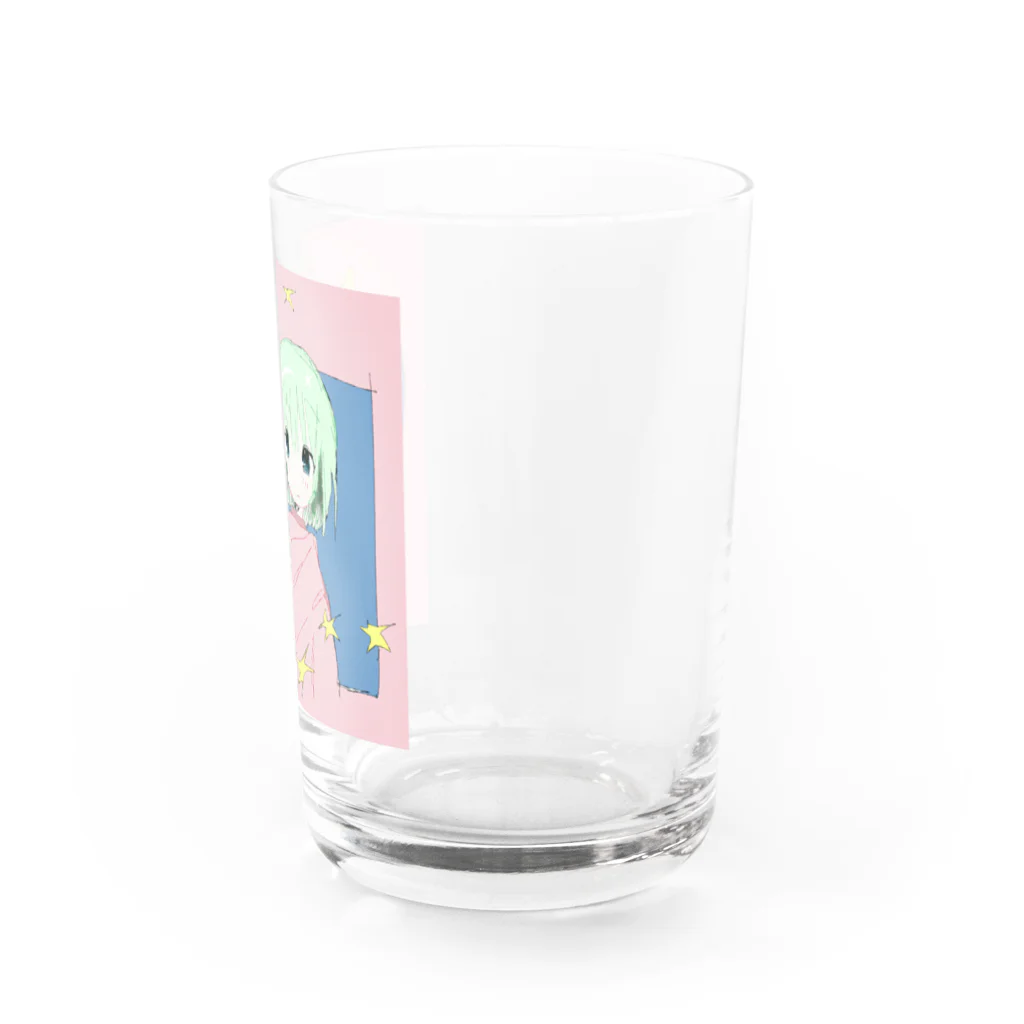 ゆーきんの絵ぐっずのpi_s Water Glass :right