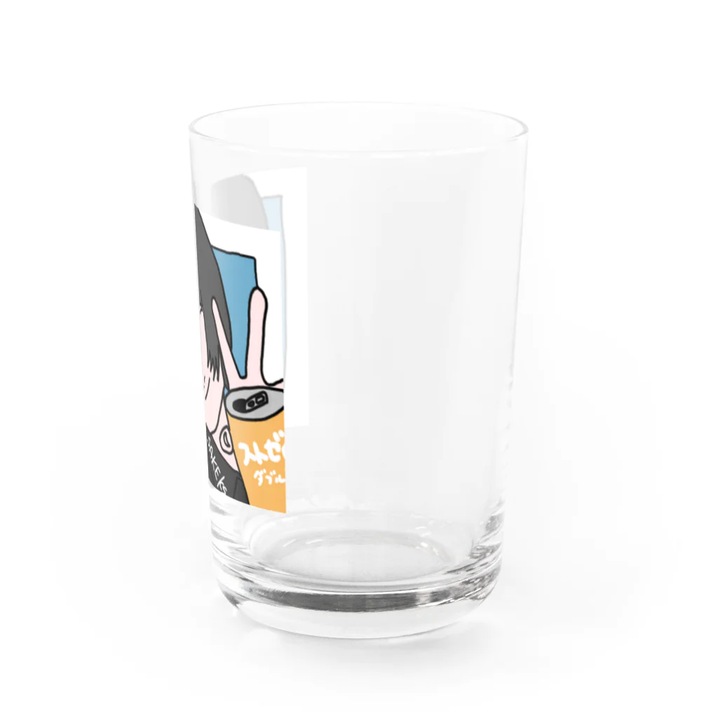 うるふちゃんの酒カスWIN Water Glass :right