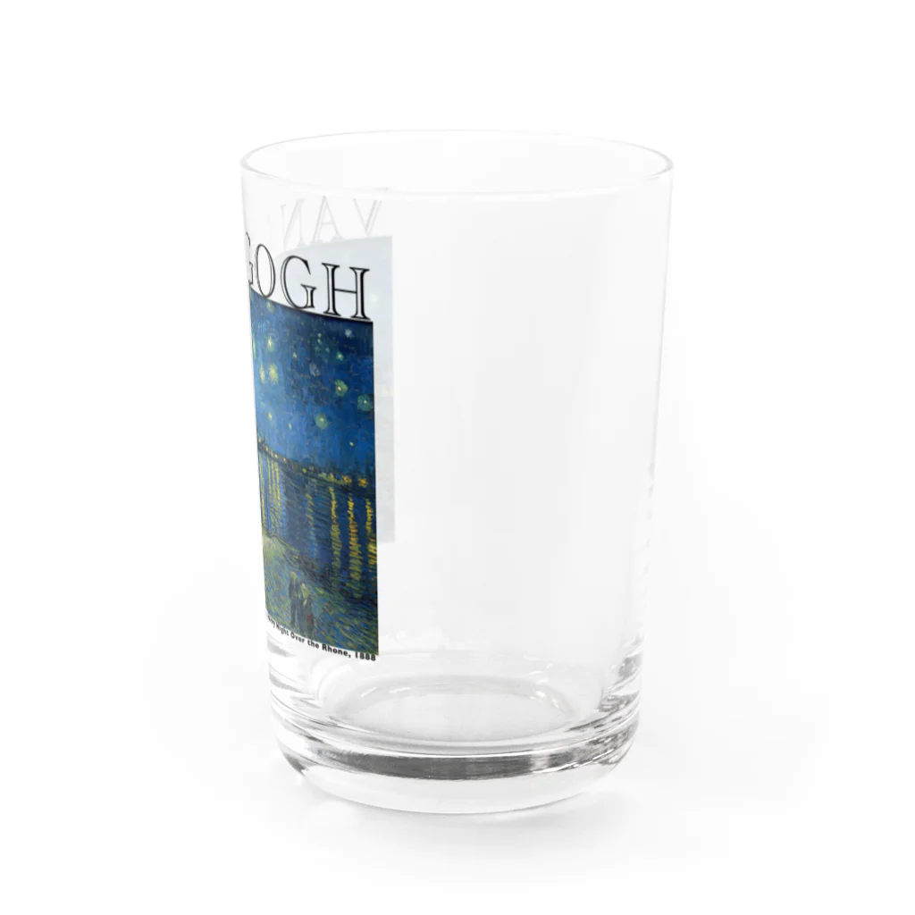 MUGEN ARTのゴッホ　ローヌ川の星月夜　Van Gogh / Starry Night Over the Rhône  Water Glass :right