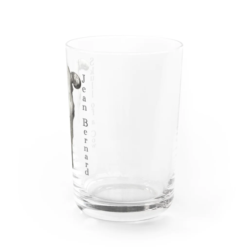 MUGEN ARTの牛の頭蓋骨　ジーン・バーナード　Jean Bernard / Skull of a Cow Water Glass :right