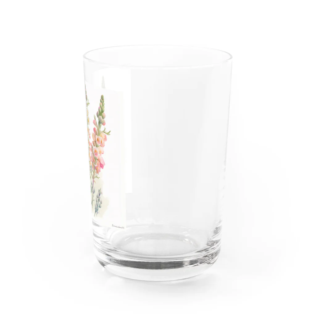 botanicalartAIのキンギョソウ Water Glass :right