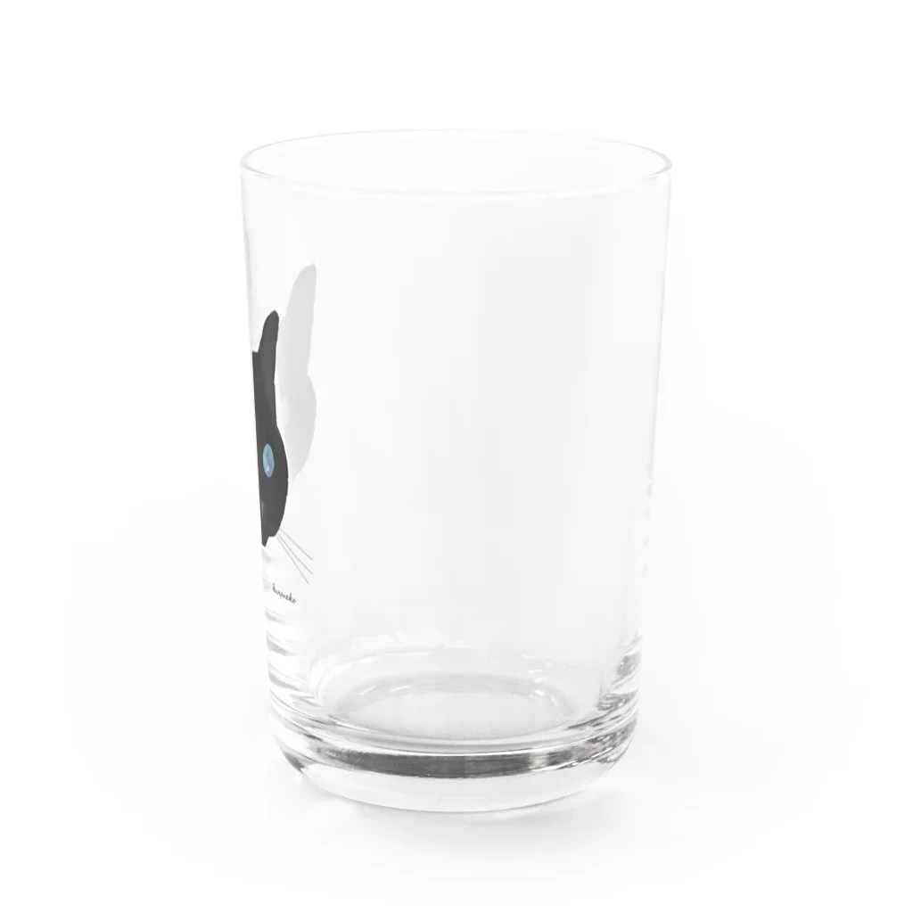 小鳥と映画館の青い瞳の黒猫 Water Glass :right