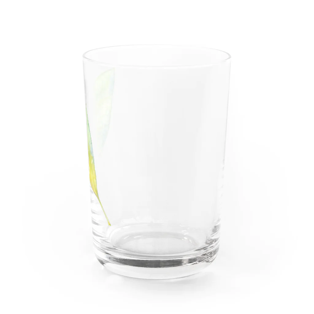 暖暖あたたかの葉っぱ Water Glass :right