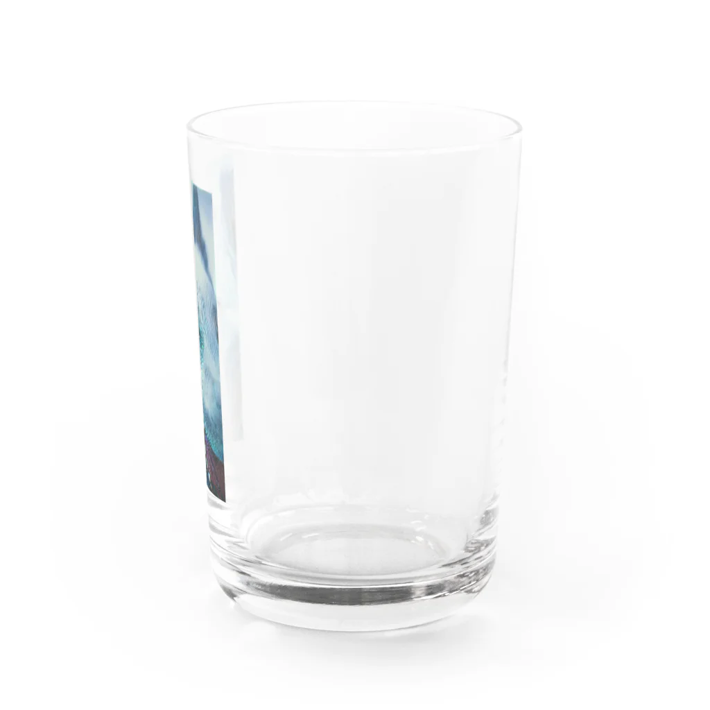 jpsat313のホアイトシェパードドアップ Water Glass :right