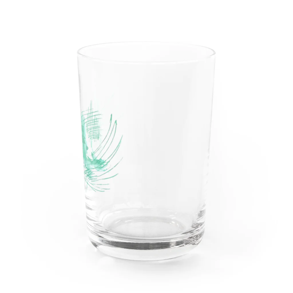 くろ【モノクローム】の翡翠 Water Glass :right