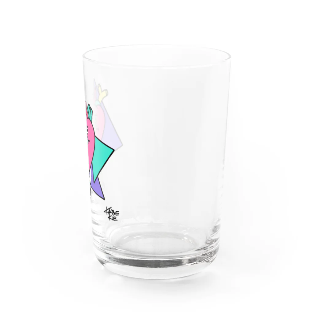 KAMENOCO SHOPのレトロポップ 心のすけ Water Glass :right