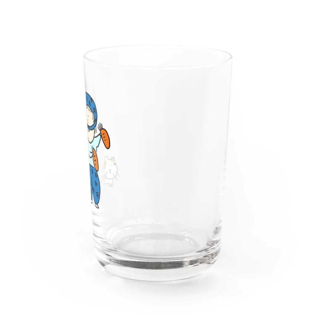 yaseekassy-heppokoの農家とにゃんころ Water Glass :right