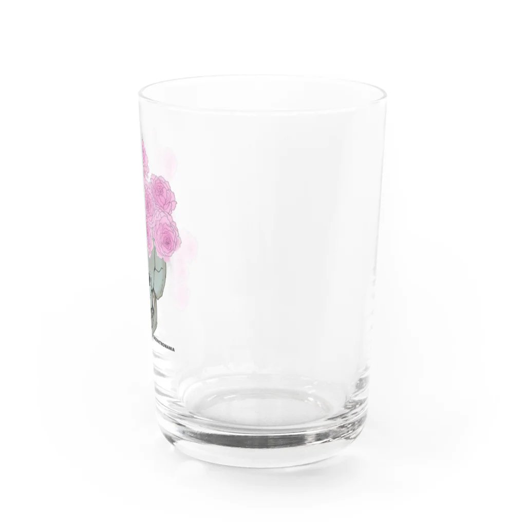 NITROMANIAのスカル（薔薇） Water Glass :right