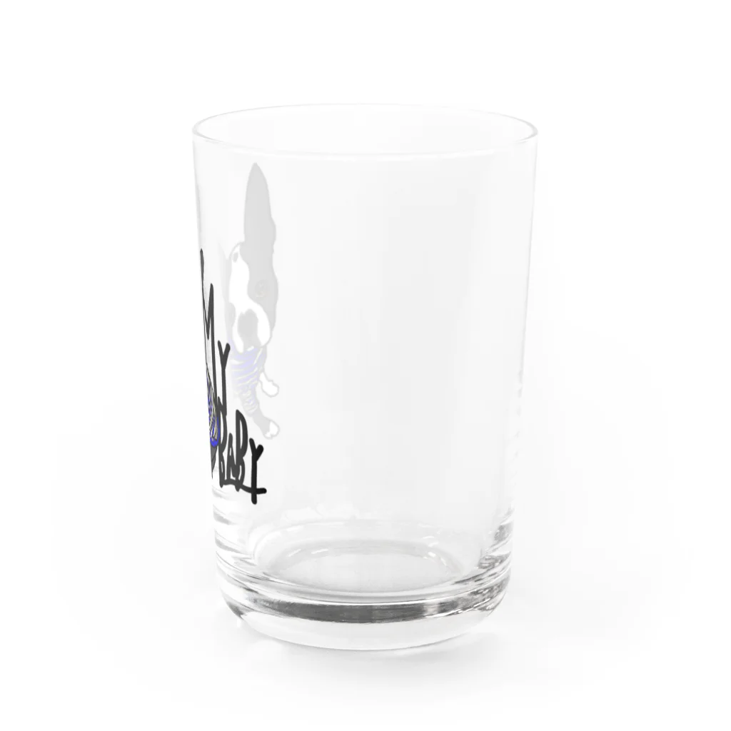 BuhiBuhiBooのMyボストンテリア Water Glass :right